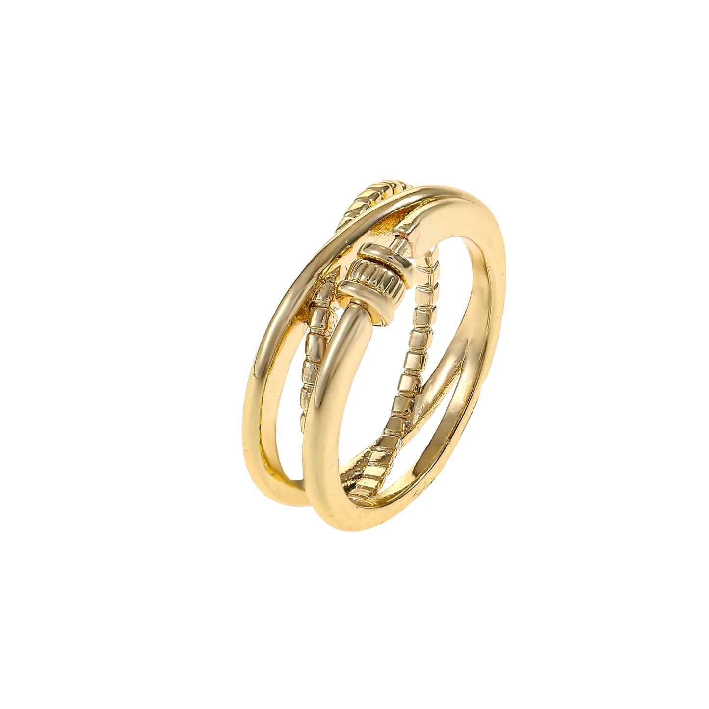 Fidget Spinner 14KT Gold Plated Ring