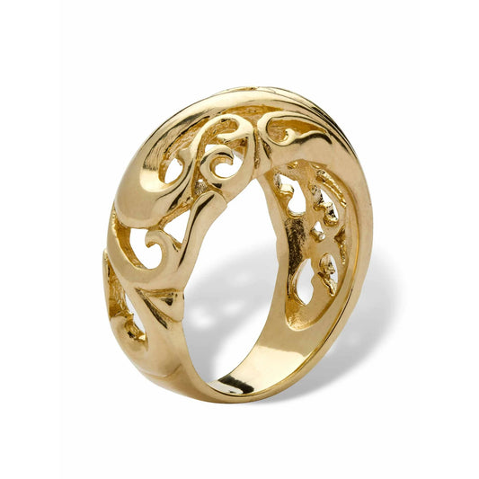 18k gold plated sterling silver ring